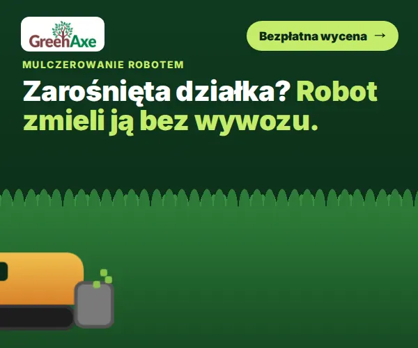 GreenAxe: robot mulczujący przejeżdża przez zarośla i zostawia skoszony trawnik